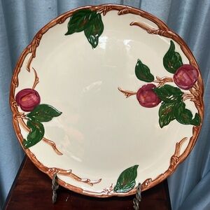 Franciscan Apple Pattern 12 1/2" Round Platter Chop Plate  USA Discontinued